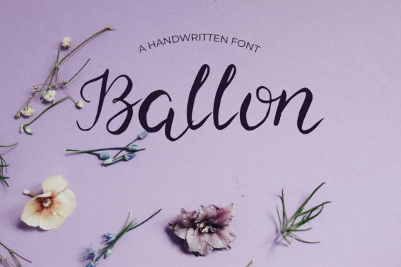 Ballon: A Handwritten Font for Elegant Branding