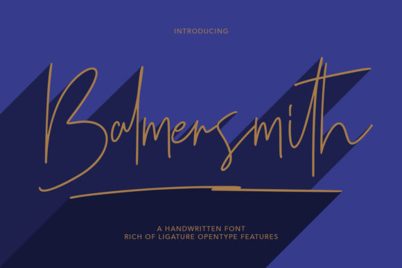 Balmersmith Font for Timeless Branding Projects