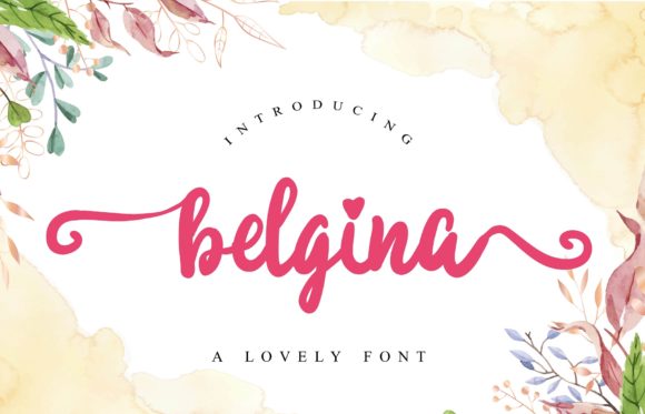 Belgina: A Sweet Script Font for Handmade Creations