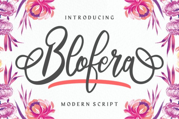 Blofera: A Delicate Script Font for Elegant Editorial Design