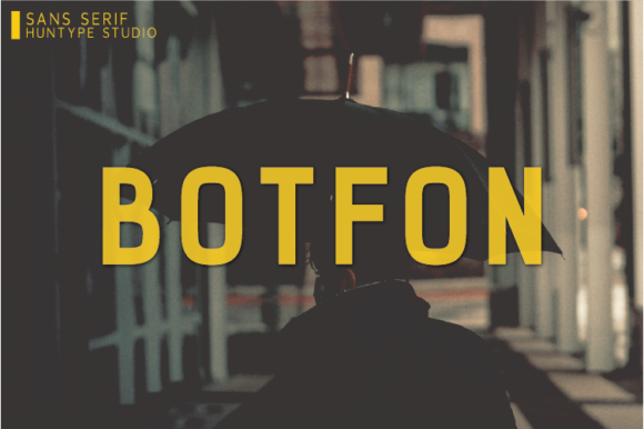 Botfon: A Minimal Sans Serif Font for Modern Editorial Design