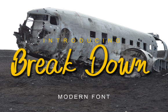 Break Down: A Festive Script Font for Creative Makers