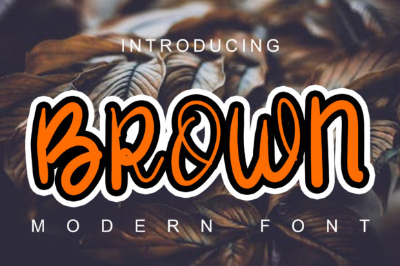 Brown: A Versatile Script Font for Creative Branding