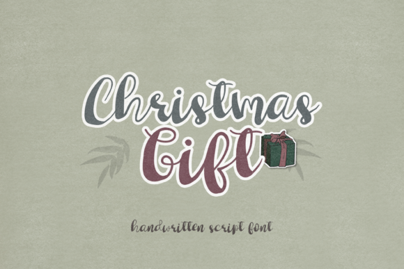 Christmas Gift Font for Festive Handmade Creations