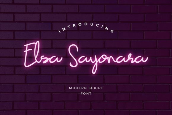 Elsa Sayonara: A Delicate Script Font for Editorial Design