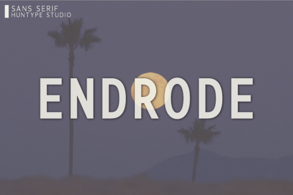 Endrode: A Minimal Sans Serif Font for Modern Web Design