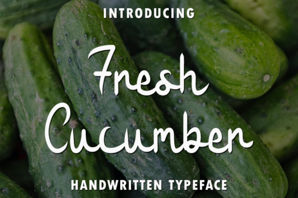Fresh Cucumber Font for Elegant Branding and Personalized Design