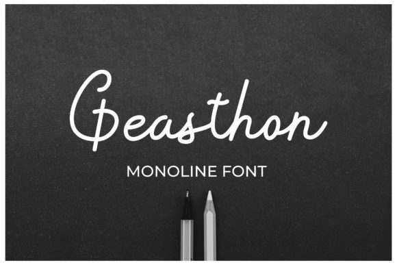 Geasthon: A Casual Script Font for Professional Branding