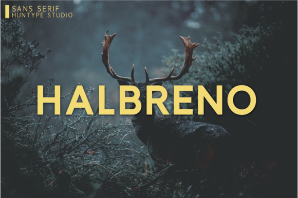 Halbreno – A Bold Sans Serif Font for Modern Web Design