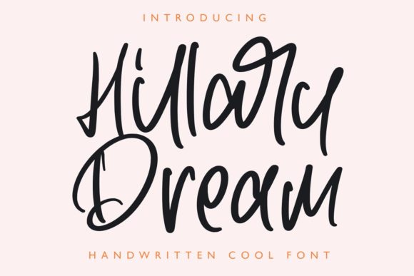 Hillary Dream: A Script Handwritten Font for Editorial Elegance