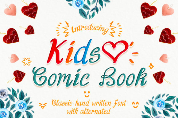 Kids Comic Book Font for Handmade Creations