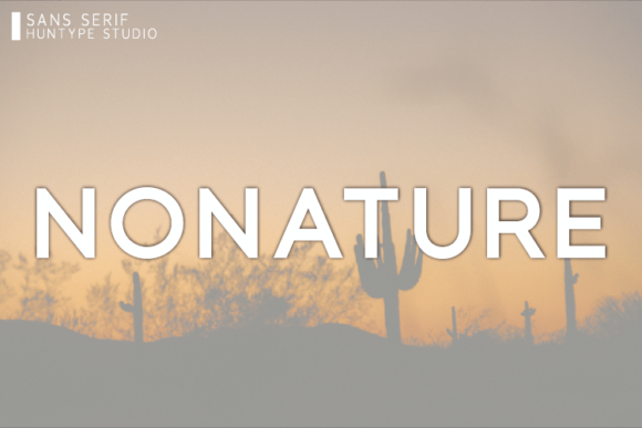 Nonature: A Modern Sans Serif Font for Editorial Design