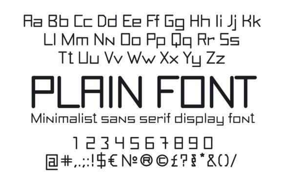 Plain: A Simple Sans Serif Font for Creative Projects