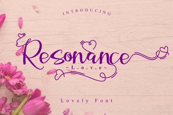 Resonance Love: A Romantic Script Font for Editorial Design