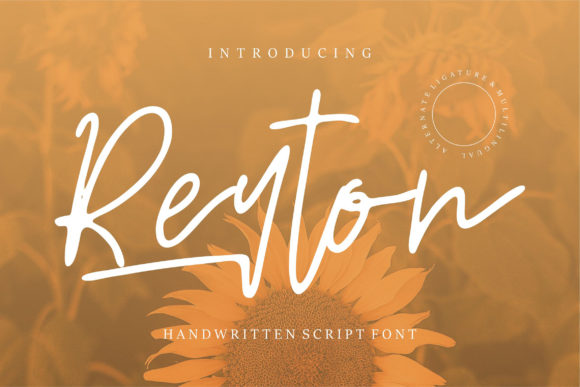 Reyton: A Handwritten Script Font for Branding and Design