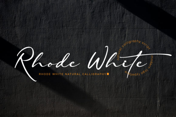 Rhode White Handwritten Font for Creative Projects
