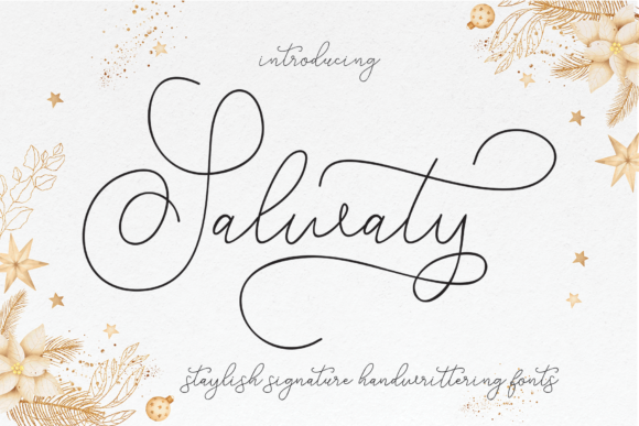 Salwaty: A Delicate Script Font for Creative Makers