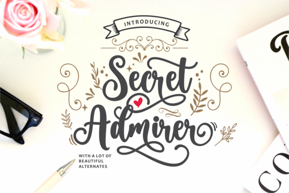 Secret Admirer Font for Professional Branding and Design