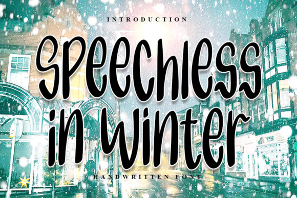 Speechless in Winter: A Handwritten Font for Modern Web Design