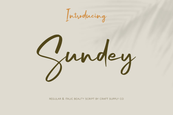 Sundey: A Delicate Script Font for Elegant Editorial Design