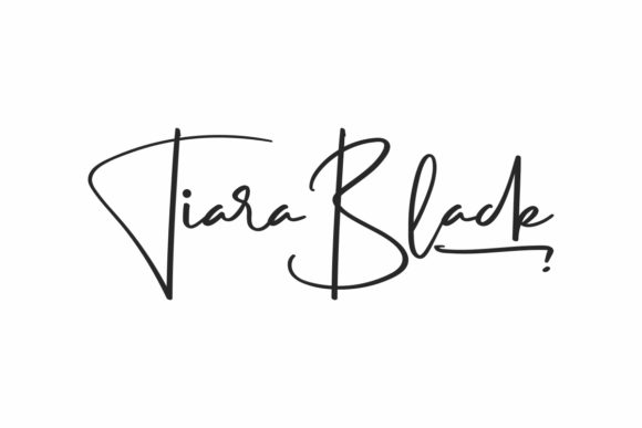 Tiara Black: A Stylish Handwritten Font for Personalized Branding