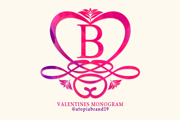 Valentines Monogram: A Decorative Font for Elegant Branding