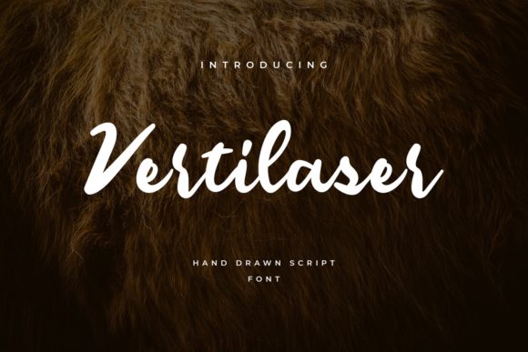 Vertilaser: A Delicate Handwritten Font for Creative Makers