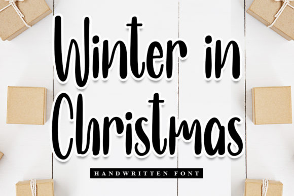 Winter in Christmas Font for Branding Projects